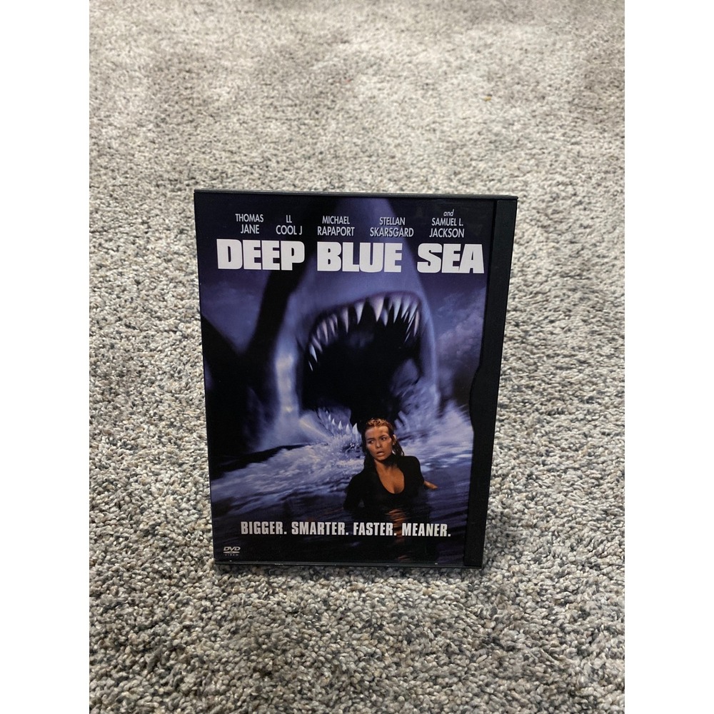 Deep Blue Sea DVD 1999 Shark Horror‎ Movie Samuel L Jackson LL Cool J Snapper
